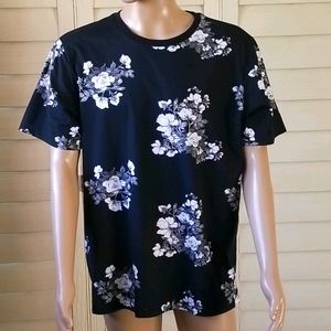 George Black and White Floral Print